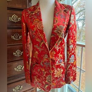 Silk Asian Lined Evening Jacket